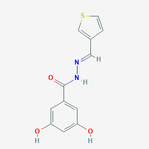 molecular formula C12H10N2O3S B449773 3,5-dihydroxy-N'-(3-thienylmethylene)benzohydrazide 