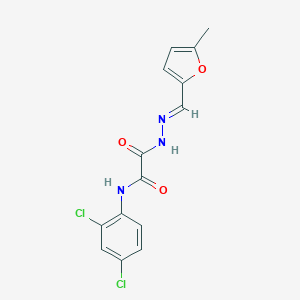 N-(2,4-dichlorophenyl)-2-{2-[(5-methyl-2-furyl)methylene]hydrazino}-2-oxoacetamide