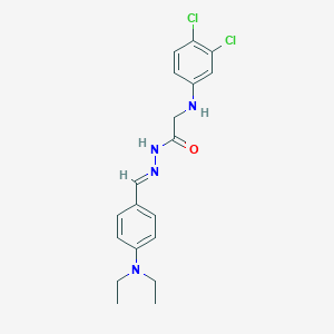 molecular formula C19H22Cl2N4O B449776 2-(3,4-dichloroanilino)-N'-[4-(diethylamino)benzylidene]acetohydrazide 