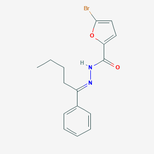 molecular formula C16H17BrN2O2 B449777 5-bromo-N'-(1-phenylpentylidene)-2-furohydrazide 