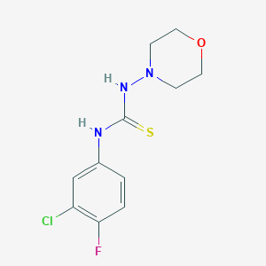 1-(3-Chloro-4-fluorophenyl)-3-morpholin-4-ylthiourea