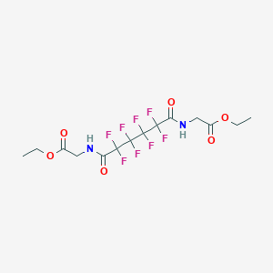 molecular formula C14H16F8N2O6 B449779 Ethyl ({6-[(2-ethoxy-2-oxoethyl)amino]-2,2,3,3,4,4,5,5-octafluoro-6-oxohexanoyl}amino)acetate 