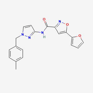 5-(2-furyl)-N-[1-(4-methylbenzyl)-1H-pyrazol-3-yl]-3-isoxazolecarboxamide