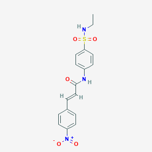 N-{4-[(ethylamino)sulfonyl]phenyl}-3-{4-nitrophenyl}acrylamide