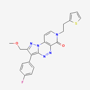 3-(4-fluorophenyl)-2-(methoxymethyl)-7-[2-(2-thienyl)ethyl]pyrazolo[5,1-c]pyrido[4,3-e][1,2,4]triazin-6(7H)-one