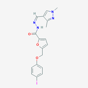 N'-[(1,3-dimethyl-1H-pyrazol-4-yl)methylene]-5-[(4-iodophenoxy)methyl]-2-furohydrazide