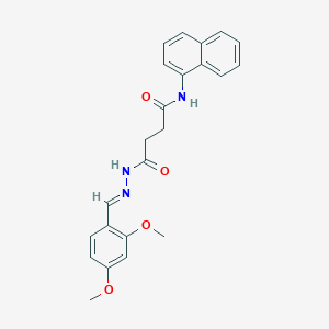 4-[2-(2,4-dimethoxybenzylidene)hydrazino]-N-(1-naphthyl)-4-oxobutanamide