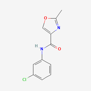 N-(3-chlorophenyl)-2-methyl-1,3-oxazole-4-carboxamide