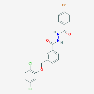 N'-(4-bromobenzoyl)-3-[(2,5-dichlorophenoxy)methyl]benzohydrazide