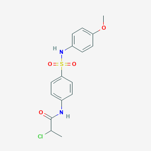 2-chloro-N-{4-[(4-methoxyanilino)sulfonyl]phenyl}propanamide