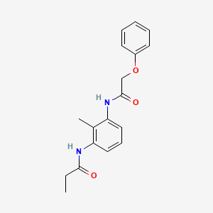 molecular formula C18H20N2O3 B4497983 N-{2-methyl-3-[(phenoxyacetyl)amino]phenyl}propanamide 