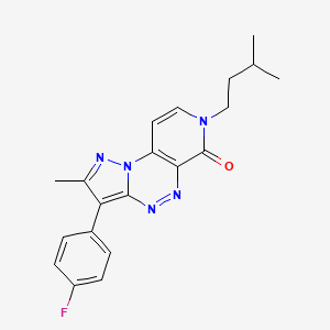 3-(4-fluorophenyl)-2-methyl-7-(3-methylbutyl)pyrazolo[5,1-c]pyrido[4,3-e][1,2,4]triazin-6(7H)-one