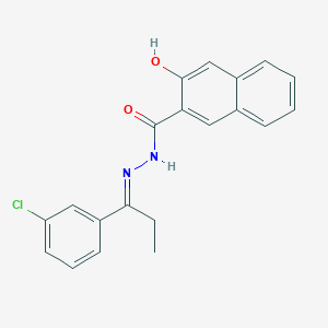 N'-[1-(3-chlorophenyl)propylidene]-3-hydroxy-2-naphthohydrazide