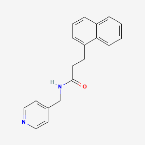 3-(1-naphthyl)-N-(4-pyridinylmethyl)propanamide