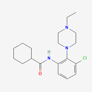 molecular formula C19H28ClN3O B4498039 N-[3-chloro-2-(4-ethylpiperazin-1-yl)phenyl]cyclohexanecarboxamide 