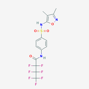 N-(4-{[(3,4-dimethyl-5-isoxazolyl)amino]sulfonyl}phenyl)-2,2,3,3,4,4,4-heptafluorobutanamide