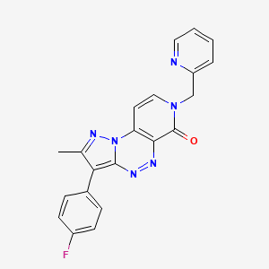 3-(4-fluorophenyl)-2-methyl-7-(2-pyridinylmethyl)pyrazolo[5,1-c]pyrido[4,3-e][1,2,4]triazin-6(7H)-one