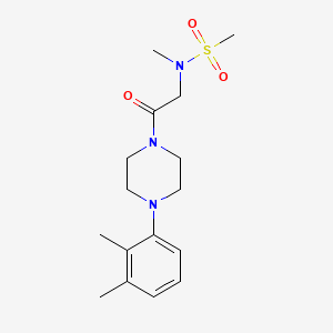 N-[2-[4-(2,3-dimethylphenyl)piperazin-1-yl]-2-oxoethyl]-N-methylmethanesulfonamide