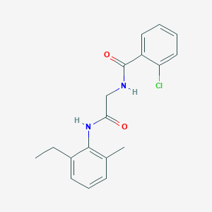 2-chloro-N-{2-[(2-ethyl-6-methylphenyl)amino]-2-oxoethyl}benzamide