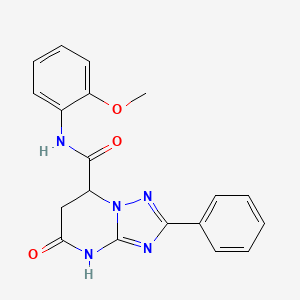 N-(2-methoxyphenyl)-5-oxo-2-phenyl-4,5,6,7-tetrahydro[1,2,4]triazolo[1,5-a]pyrimidine-7-carboxamide