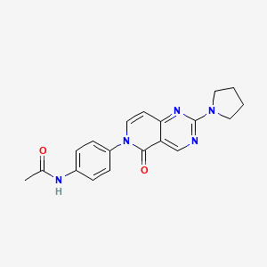 N-{4-[5-oxo-2-(pyrrolidin-1-yl)pyrido[4,3-d]pyrimidin-6(5H)-yl]phenyl}acetamide