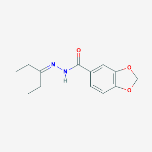 N'-(1-ethylpropylidene)-1,3-benzodioxole-5-carbohydrazide
