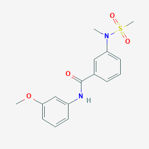 N-(3-methoxyphenyl)-3-[methyl(methylsulfonyl)amino]benzamide