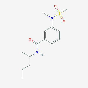 3-(N-METHYLMETHANESULFONAMIDO)-N-(PENTAN-2-YL)BENZAMIDE