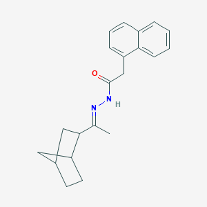 molecular formula C21H24N2O B449824 N'-(1-bicyclo[2.2.1]hept-2-ylethylidene)-2-(1-naphthyl)acetohydrazide 