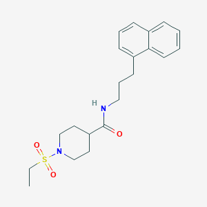 1-(ETHANESULFONYL)-N-[3-(NAPHTHALEN-1-YL)PROPYL]PIPERIDINE-4-CARBOXAMIDE