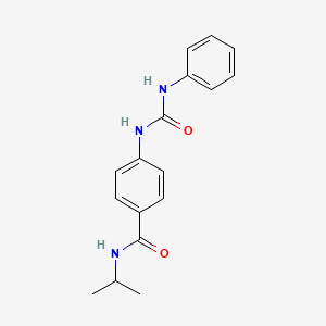 molecular formula C17H19N3O2 B4498250 4-[(anilinocarbonyl)amino]-N-isopropylbenzamide 