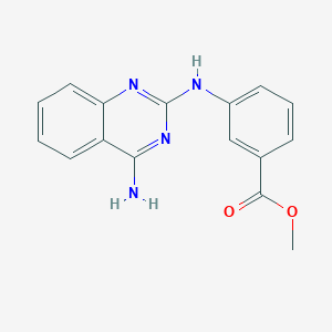 molecular formula C16H14N4O2 B4498298 methyl 3-[(4-amino-2-quinazolinyl)amino]benzoate 