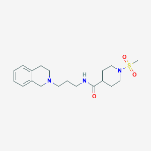 N-[3-(3,4-dihydro-2(1H)-isoquinolinyl)propyl]-1-(methylsulfonyl)-4-piperidinecarboxamide