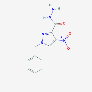 1-(4-methylbenzyl)-4-nitro-1H-pyrazole-3-carbohydrazide