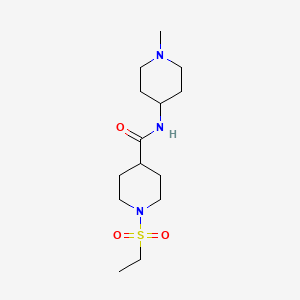 1-(ETHANESULFONYL)-N-(1-METHYLPIPERIDIN-4-YL)PIPERIDINE-4-CARBOXAMIDE