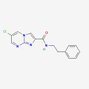 6-chloro-N-(2-phenylethyl)imidazo[1,2-a]pyrimidine-2-carboxamide