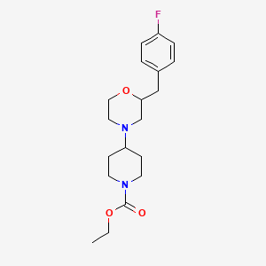 ethyl 4-[2-(4-fluorobenzyl)-4-morpholinyl]-1-piperidinecarboxylate