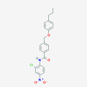 N-(2-chloro-4-nitrophenyl)-4-[(4-propylphenoxy)methyl]benzamide