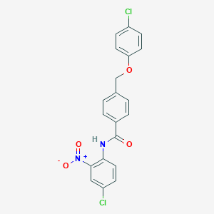 molecular formula C20H14Cl2N2O4 B449849 N-(4-chloro-2-nitrophenyl)-4-[(4-chlorophenoxy)methyl]benzamide 