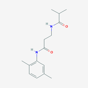 N~1~-(2,5-dimethylphenyl)-N~3~-isobutyryl-beta-alaninamide