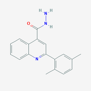 molecular formula C18H17N3O B449852 2-(2,5-Dimethylphenyl)quinoline-4-carbohydrazide CAS No. 351000-24-3