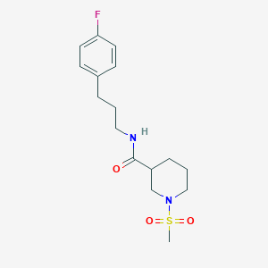 N-[3-(4-FLUOROPHENYL)PROPYL]-1-METHANESULFONYLPIPERIDINE-3-CARBOXAMIDE