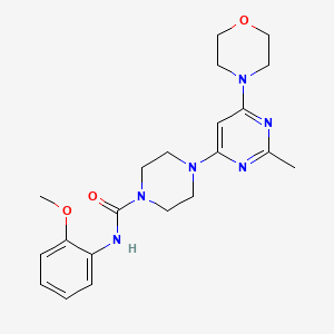 N-(2-METHOXYPHENYL)-4-[2-METHYL-6-(MORPHOLIN-4-YL)PYRIMIDIN-4-YL]PIPERAZINE-1-CARBOXAMIDE