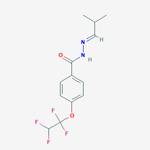 molecular formula C13H14F4N2O2 B449859 N'-(2-methylpropylidene)-4-(1,1,2,2-tetrafluoroethoxy)benzohydrazide 