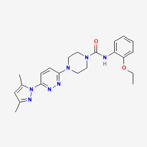 4-[6-(3,5-dimethyl-1H-pyrazol-1-yl)-3-pyridazinyl]-N-(2-ethoxyphenyl)-1-piperazinecarboxamide