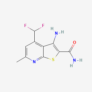 3-amino-4-(difluoromethyl)-6-methylthieno[2,3-b]pyridine-2-carboxamide