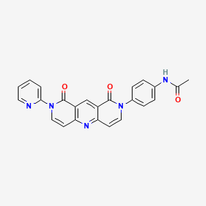 N-{4-[1,9-dioxo-8-(pyridin-2-yl)-8,9-dihydropyrido[4,3-b][1,6]naphthyridin-2(1H)-yl]phenyl}acetamide