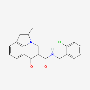 N-(2-chlorobenzyl)-2-methyl-6-oxo-1,2-dihydro-6H-pyrrolo[3,2,1-ij]quinoline-5-carboxamide