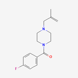 1-(4-fluorobenzoyl)-4-(2-methyl-2-propen-1-yl)piperazine