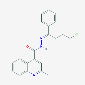 molecular formula C21H20ClN3O B449863 N'-(4-chloro-1-phenylbutylidene)-2-methyl-4-quinolinecarbohydrazide 